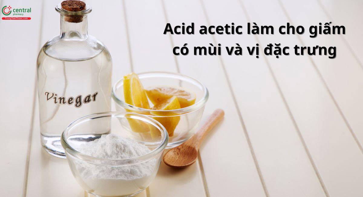 Tác dụng của acid acetic