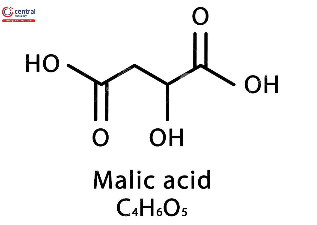 Công thức cấu tạo của Acid Malic