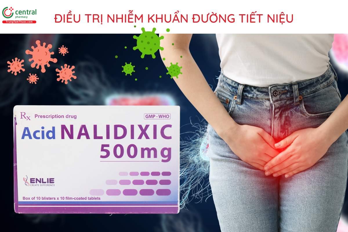 Chỉ định thuốc Acid Nalidixic 500mg Enlie