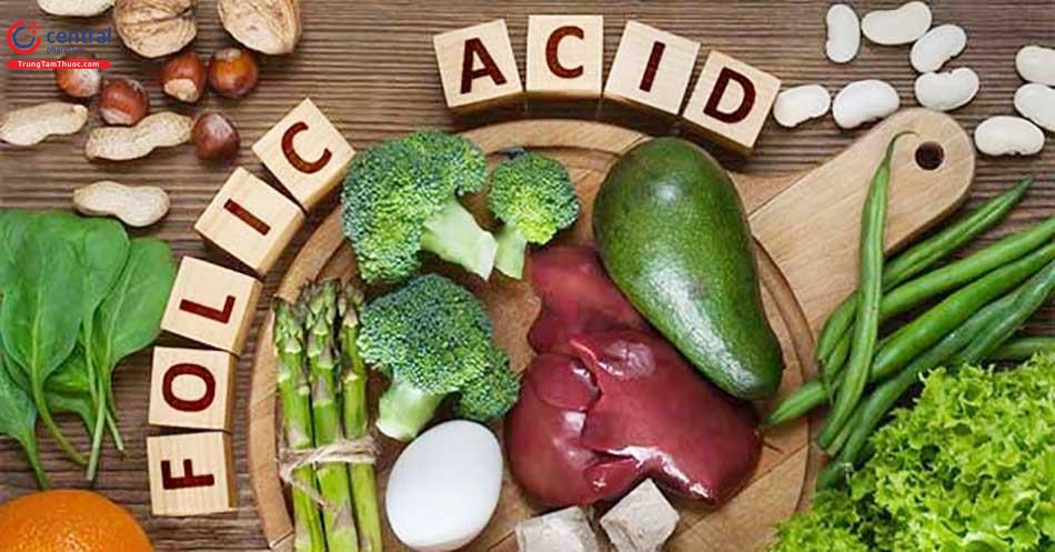Acid folic có nhiều trong thịt cá, gan, trứng,...