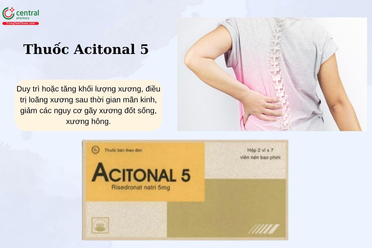 Chỉ định của thuốc Acitonal 5