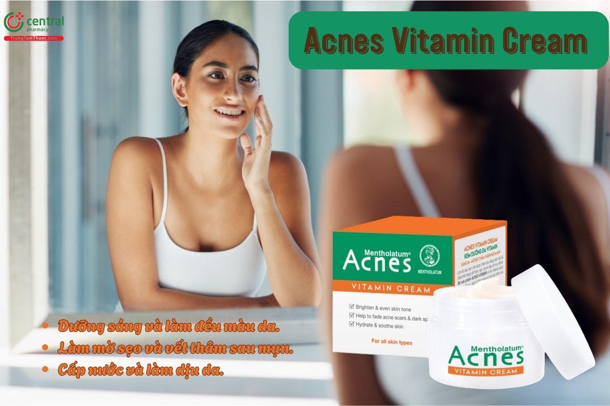 Kem Acnes Vitamin Cream giúp giảm thâm mụn