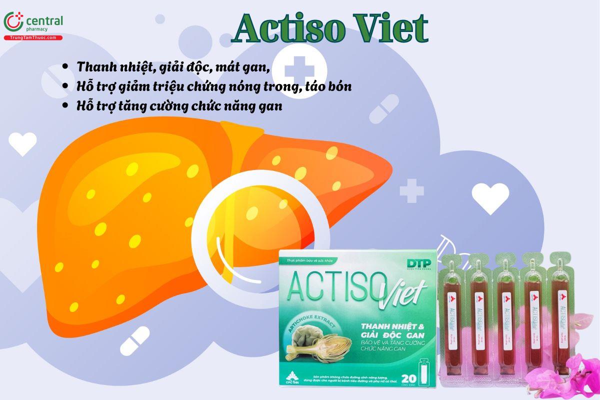 Actiso Viet giúp thanh nhiệt, giải độc, tăng cường chức năng gan,...