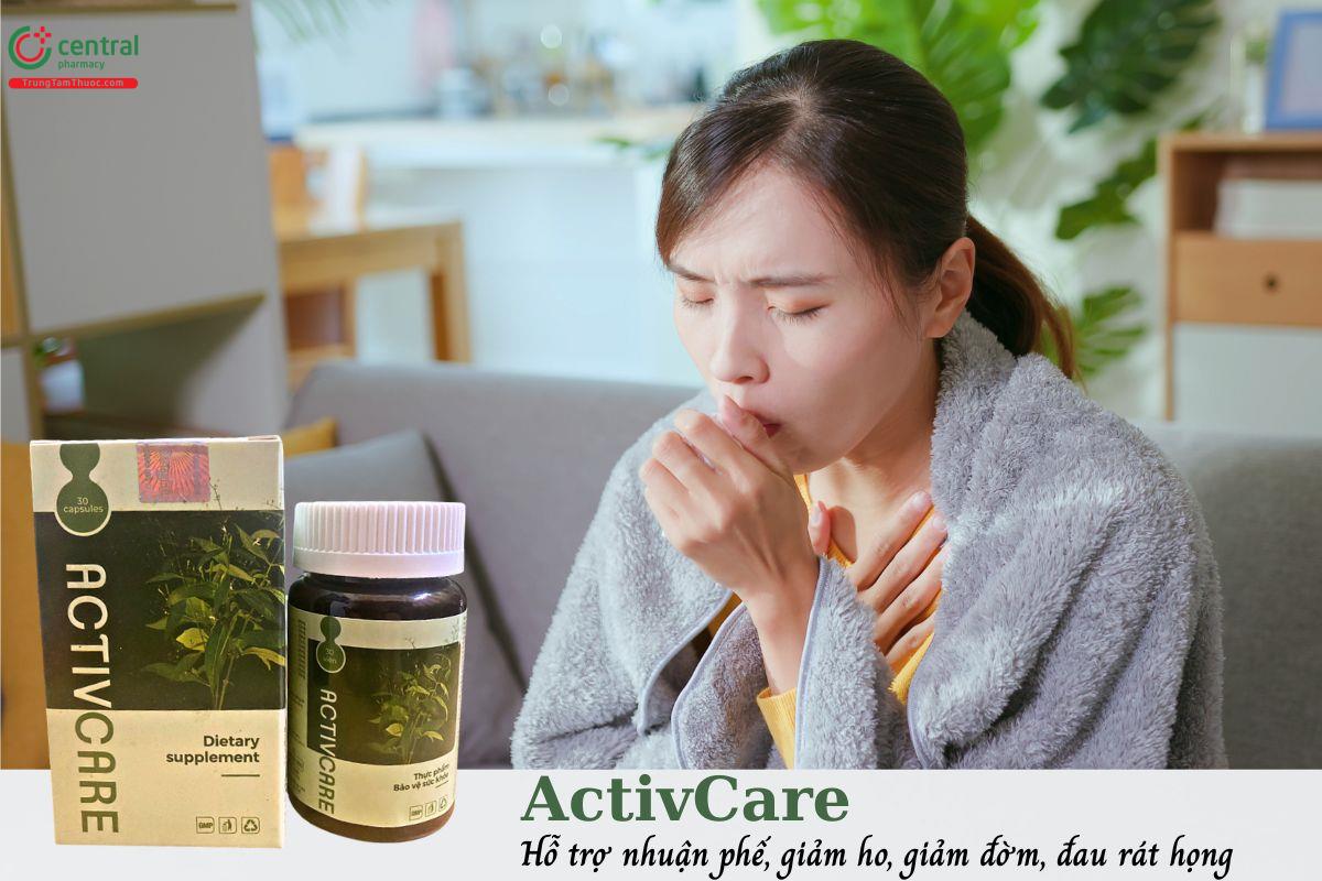 ActivCare - Hỗ trợ nhuận phế, giảm ho, giảm viêm họng, viêm phế quản