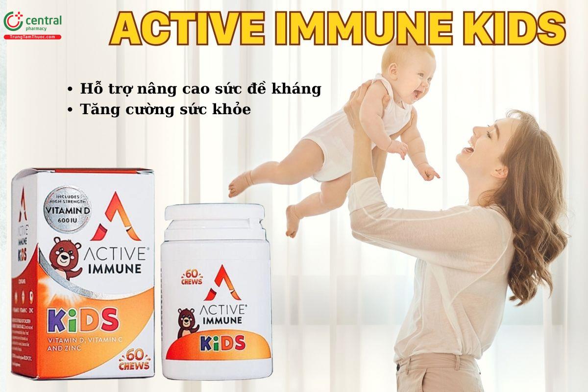 Viên uống Active Immune Kids giúp tăng cường sức khỏe cho trẻ em