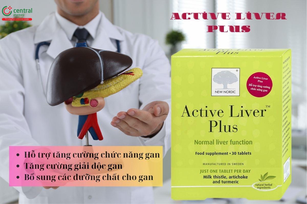 Active Liver Plus hỗ trợ tăng cường chức năng gan, bảo vệ gan, giải độc gan