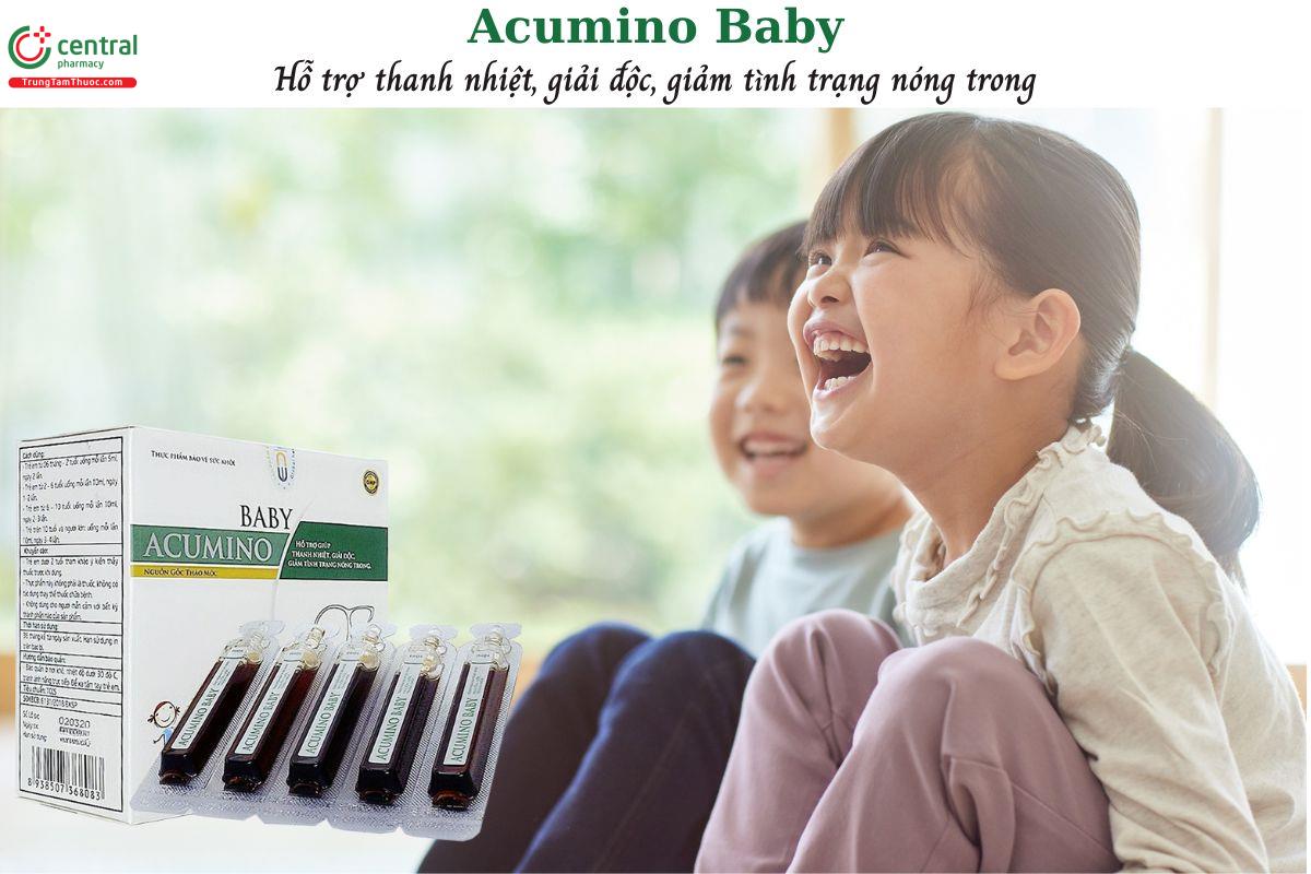 Acumino Baby - Giúp thanh nhiệt, giảm nóng trong, giảm mẩn ngứa, mề đay