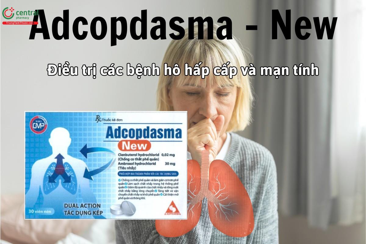 Adcopdasma - New điều trị các bệnh hô hấp cấp và mạn tính có co thắt phế quản