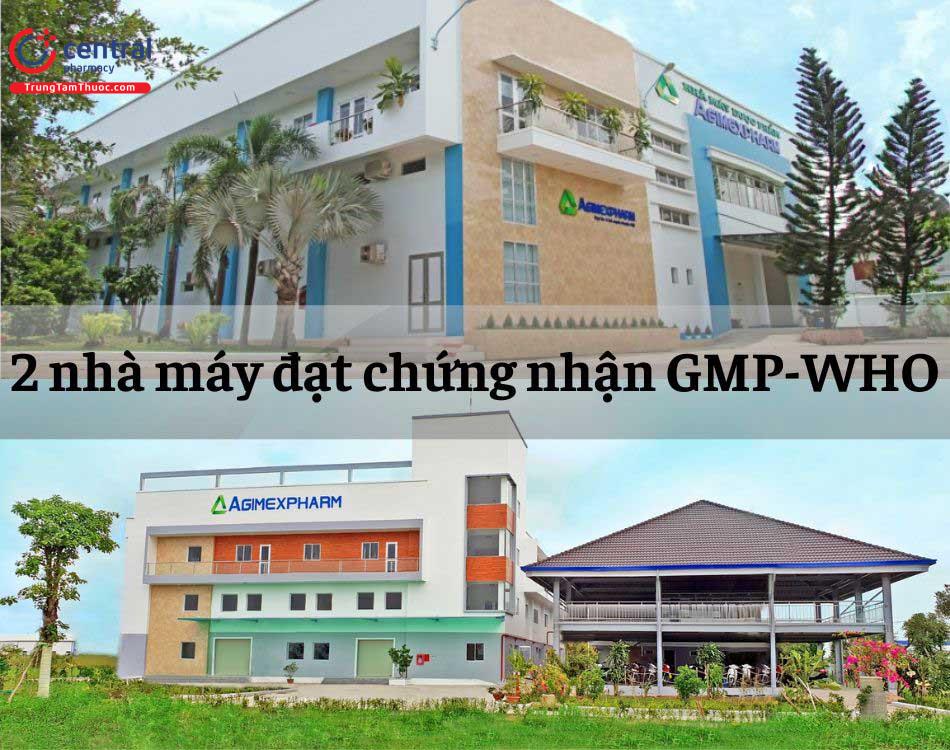 Agimexpharm có 2 nhà máy đạt chuẩn chất lượng