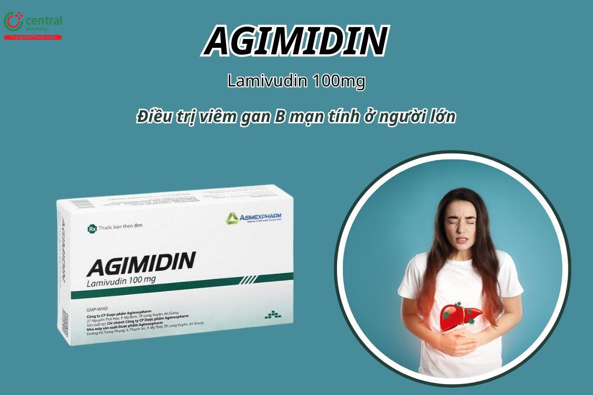 Thuốc Agimidin 100mg điều trị viêm gan B mạn tính ở người lớn