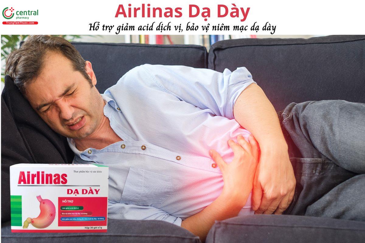 Airlinas Dạ Dày - Hỗ trợ giảm acid dịch vị, giảm đau dày