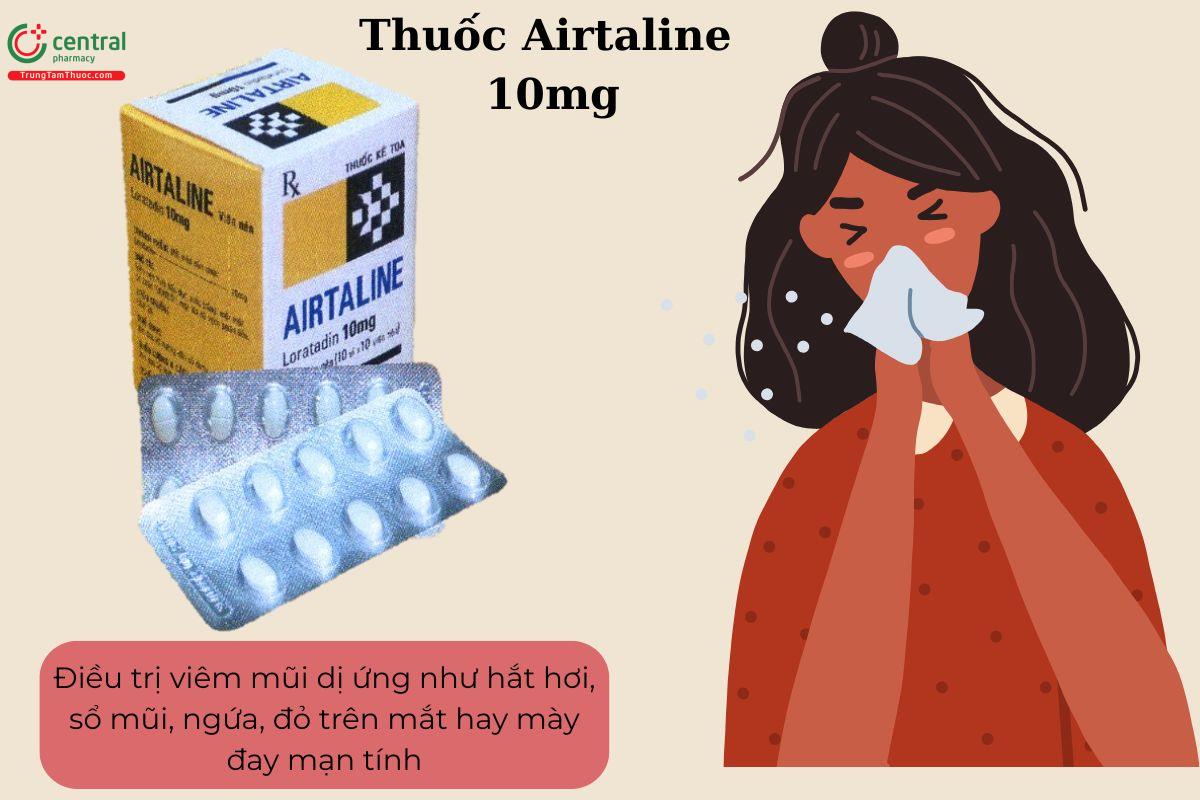 Chỉ định của thuốc Airtaline 10mg