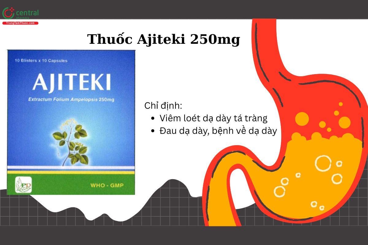 Chỉ định của thuốc Ajiteki 250mg