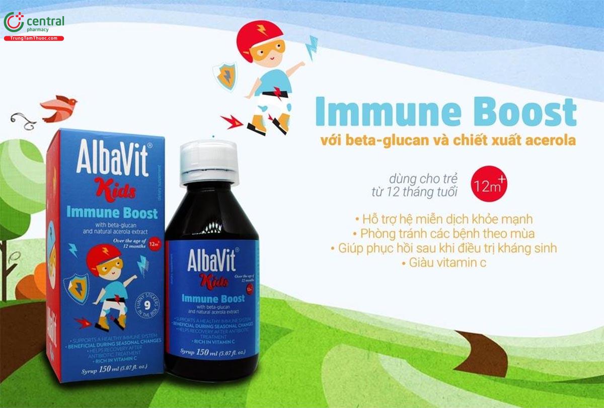 AlbaVit Kids Immune Boost giúp tăng cường miễn dịch