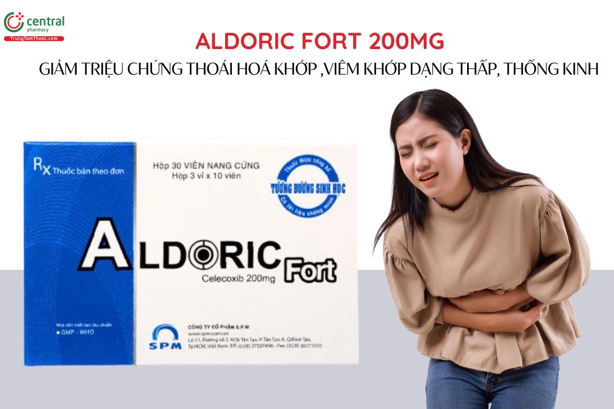 Chỉ định Thuốc Aldoric fort 200mg