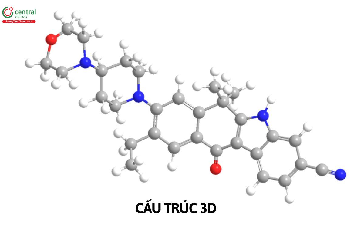 Cấu trúc 3D của Alectinib