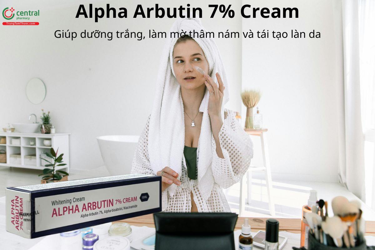Kem Alpha Arbutin 7% Cream hỗ trợ dưỡng trắng, mờ thâm nám và tái tạo làn da