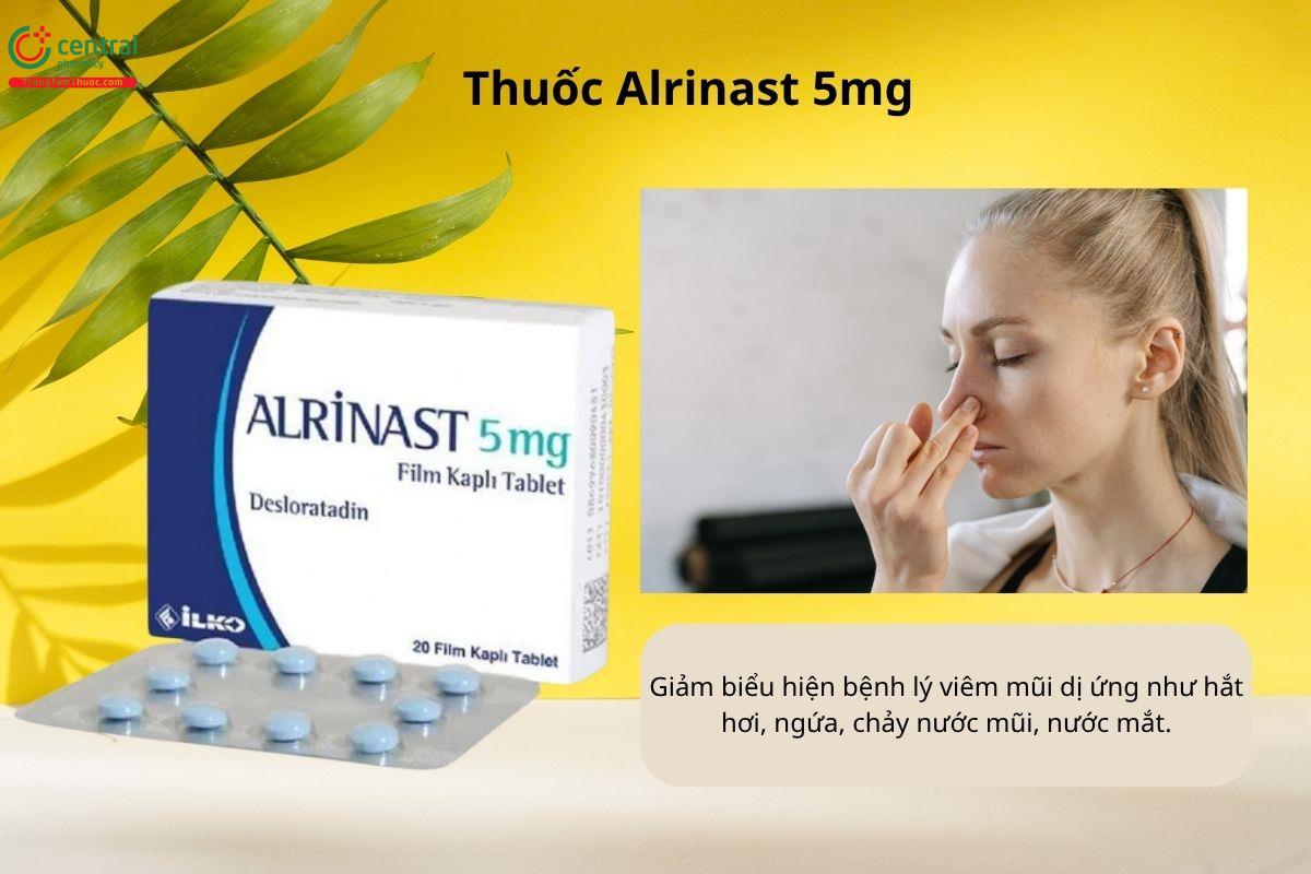Chỉ định của thuốc Alrinast 5mg