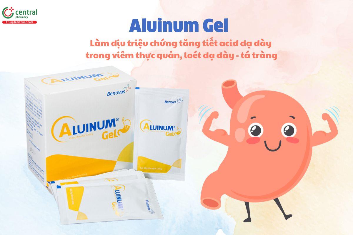 Thuốc Aluinum Gel điều trị các triệu chứng tăng tiết acid dạ dày