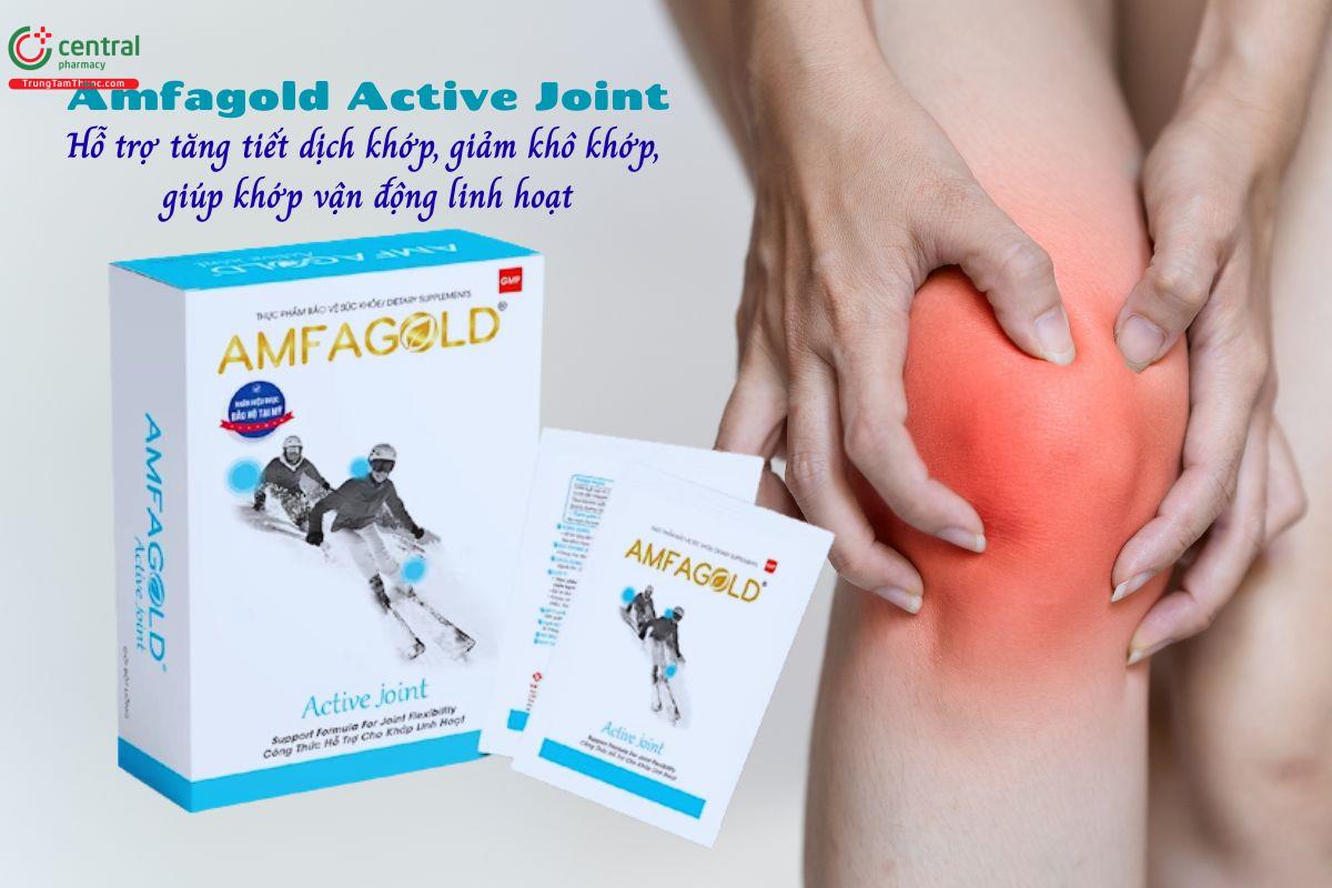 Amfagold Active Joint - Bôi trơn ổ khớp, giảm nguy cơ thoái hóa khớp