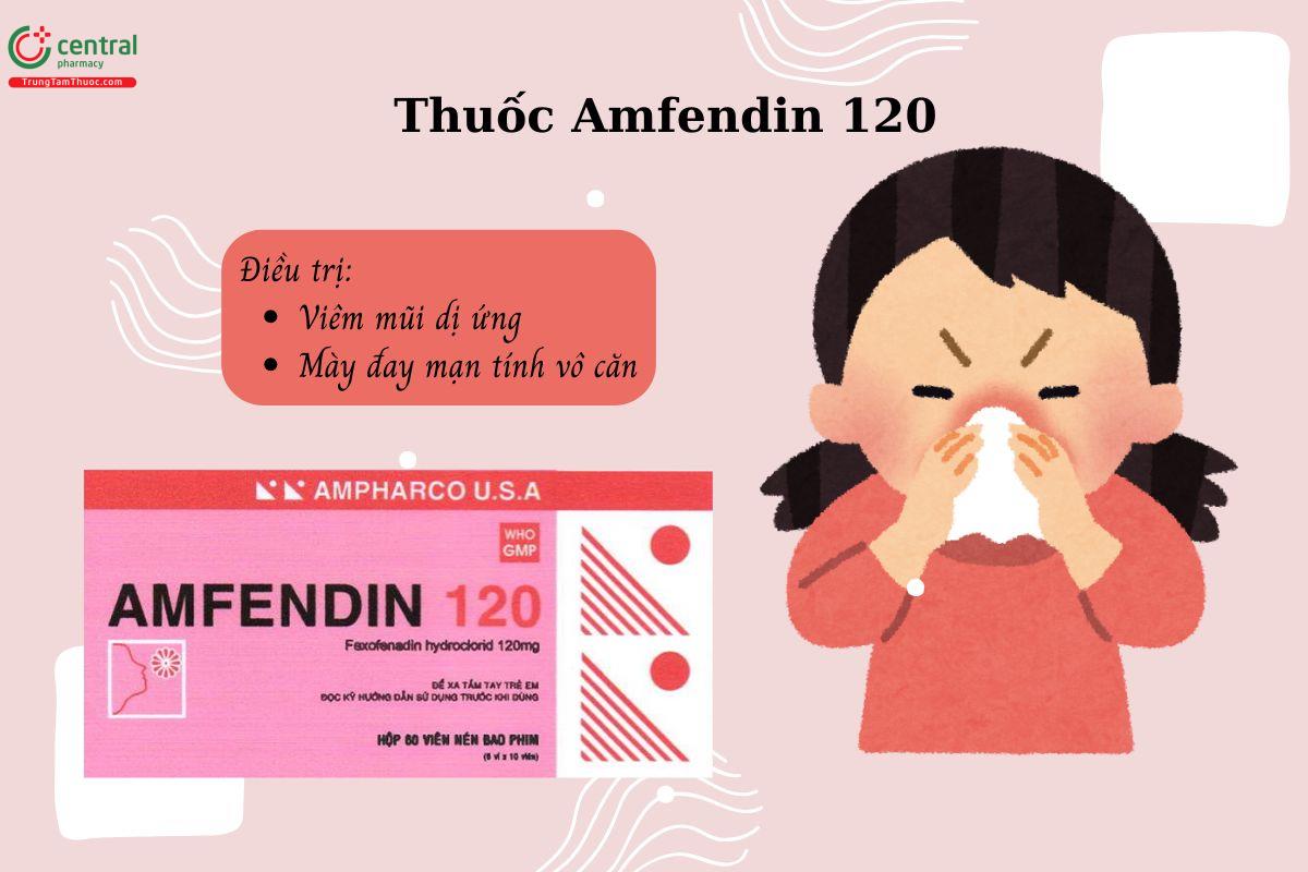 Chỉ định của thuốc Amfendin 120