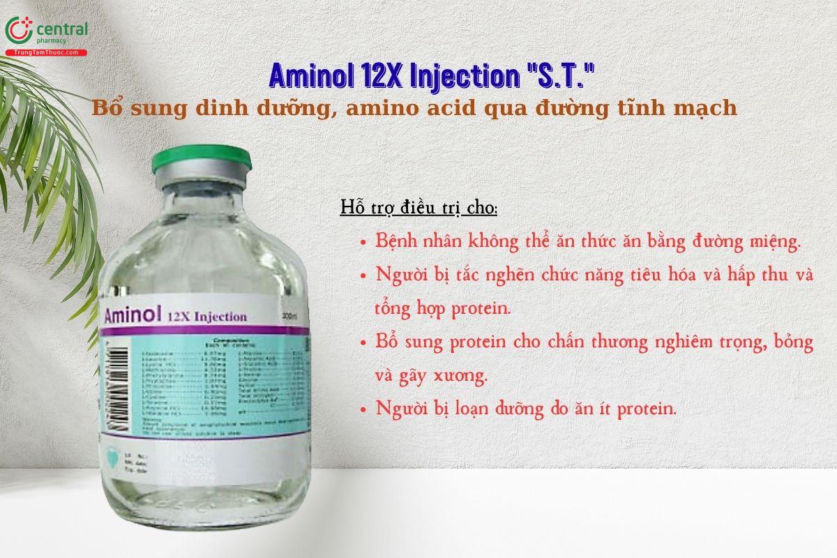 Thuốc Aminol 12X Injection S.T. bổ sung dinh dưỡng qua tĩnh mạch