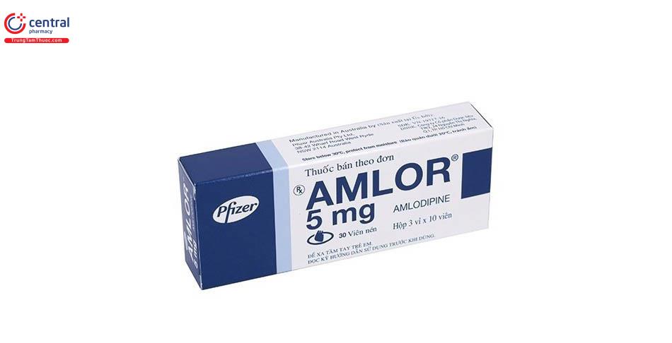 Hình ảnh thuốc hạ huyết áp Amlor 5mg