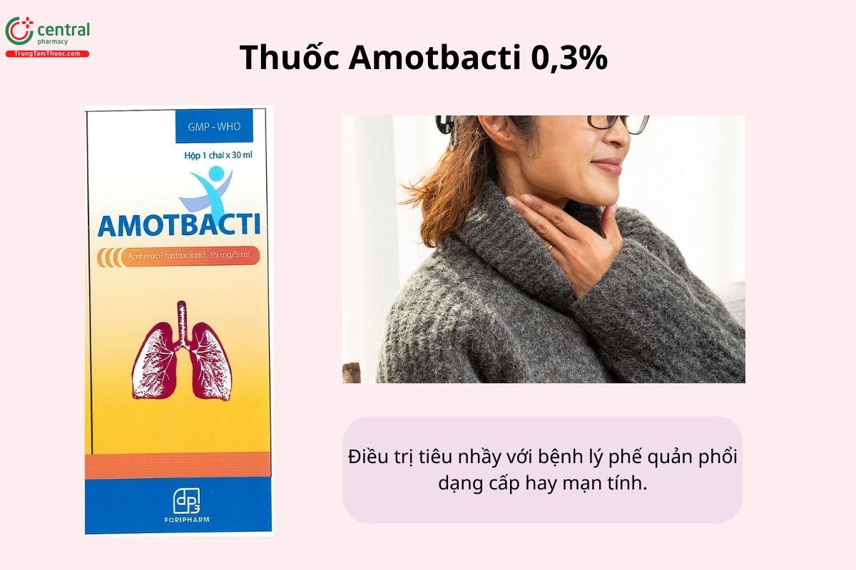 Chỉ định của thuốc Amotbacti 0,3%