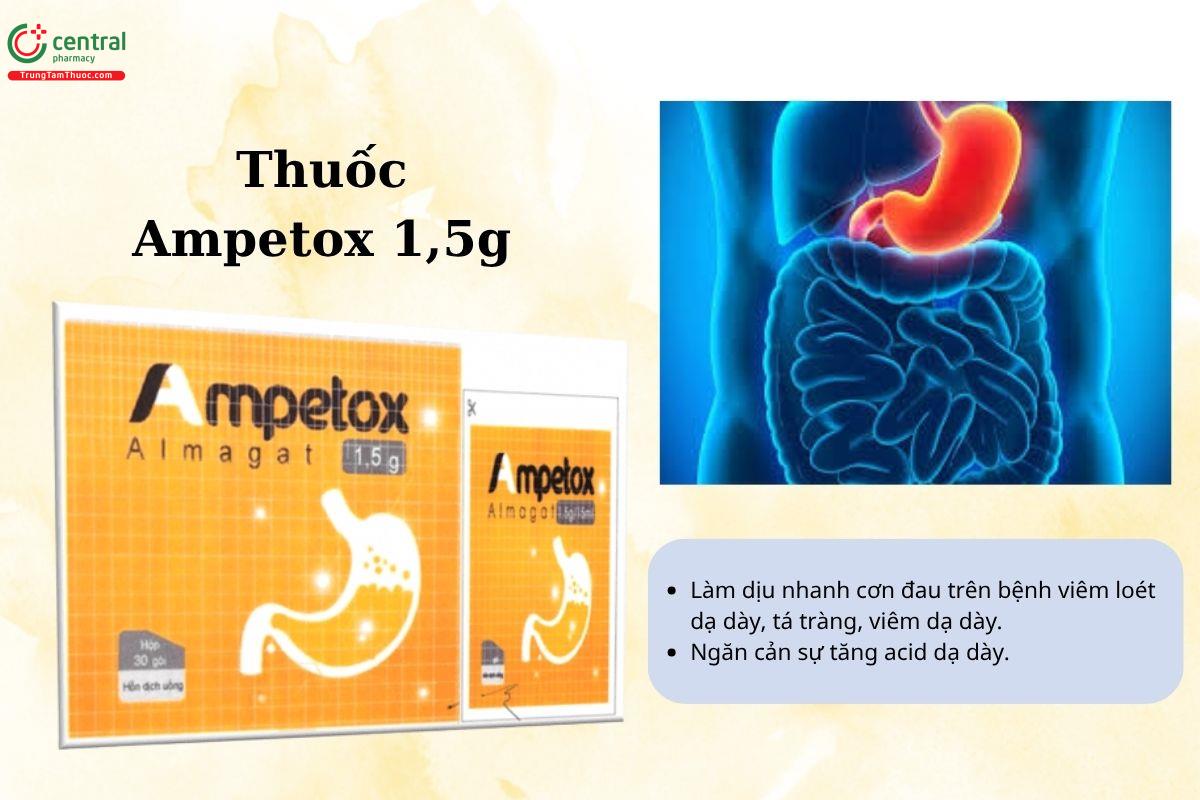 Chỉ định của thuốc Ampetox 1,5g
