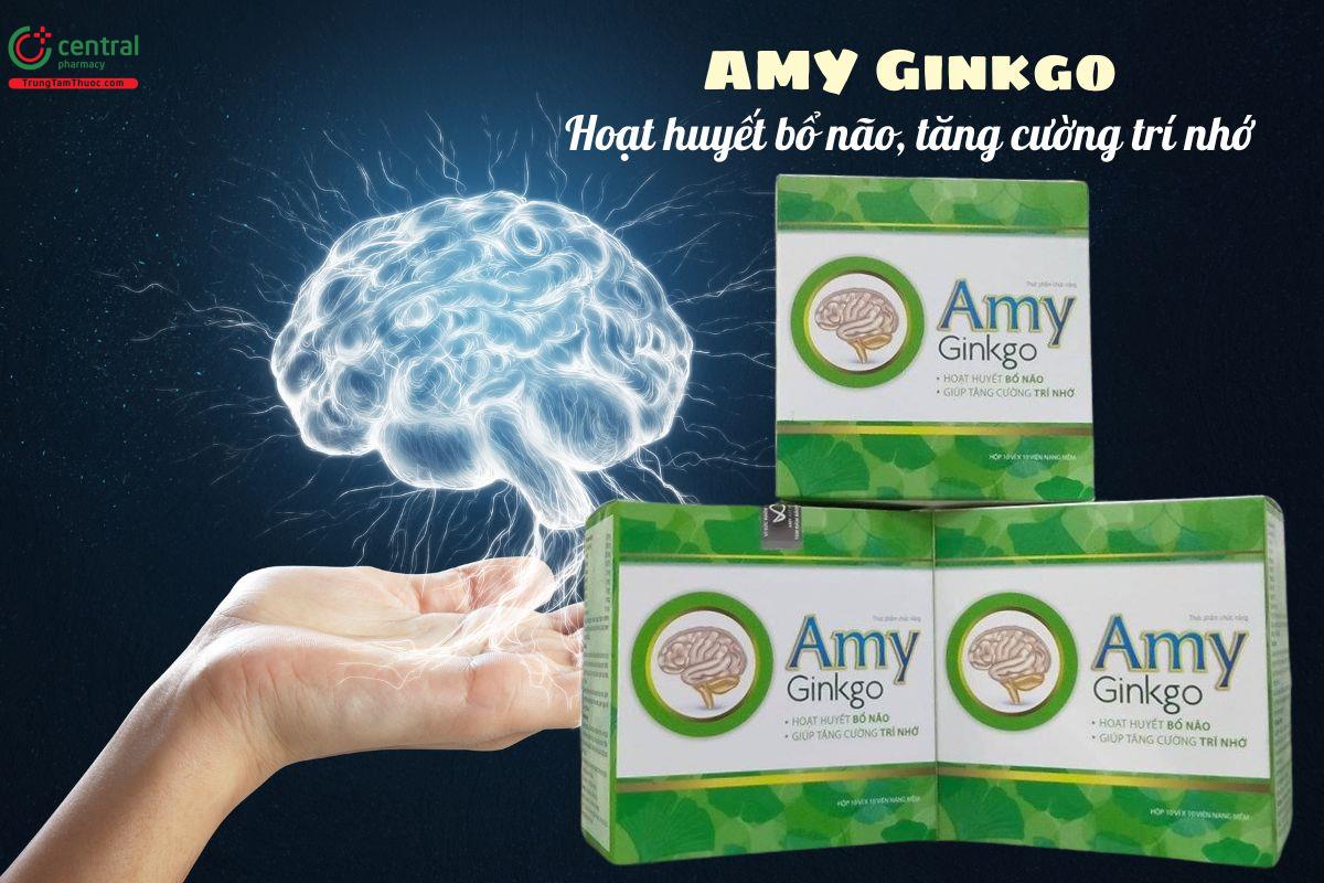 Amy Ginkgo hỗ trợ hoạt huyết, tăng lưu thông máu não