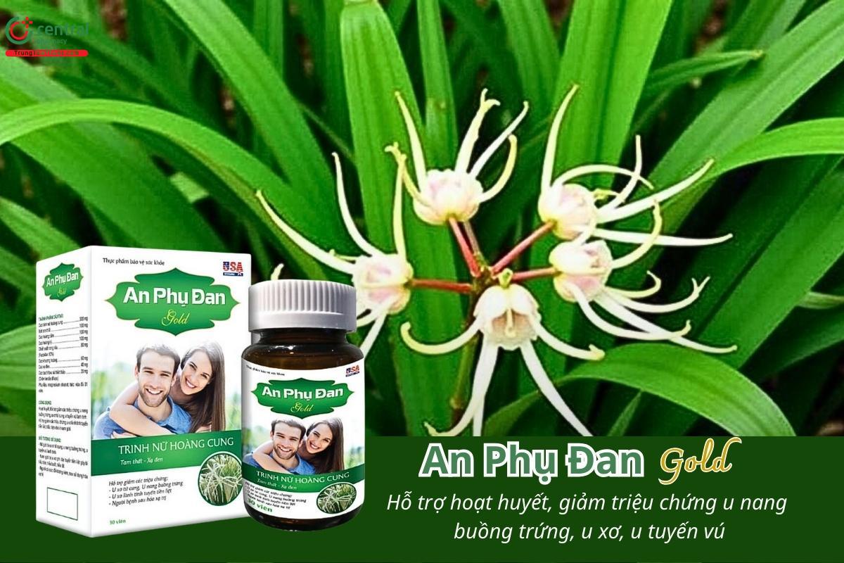 An Phụ Đan Gold hỗ trợ hoạt huyết, giảm triệu chứng u nang buồng trứng, u xơ, u tuyến vú