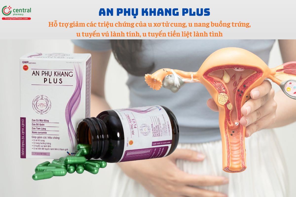 Thuốc An Phụ Khang Plus cho người u xơ tử cung, u nang buồng trứng, u tuyến vú