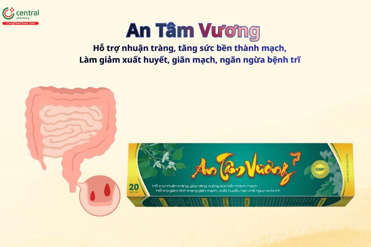 An Tâm Vương - Tăng sức bền thành mạch, ngăn ngừa bệnh trĩ