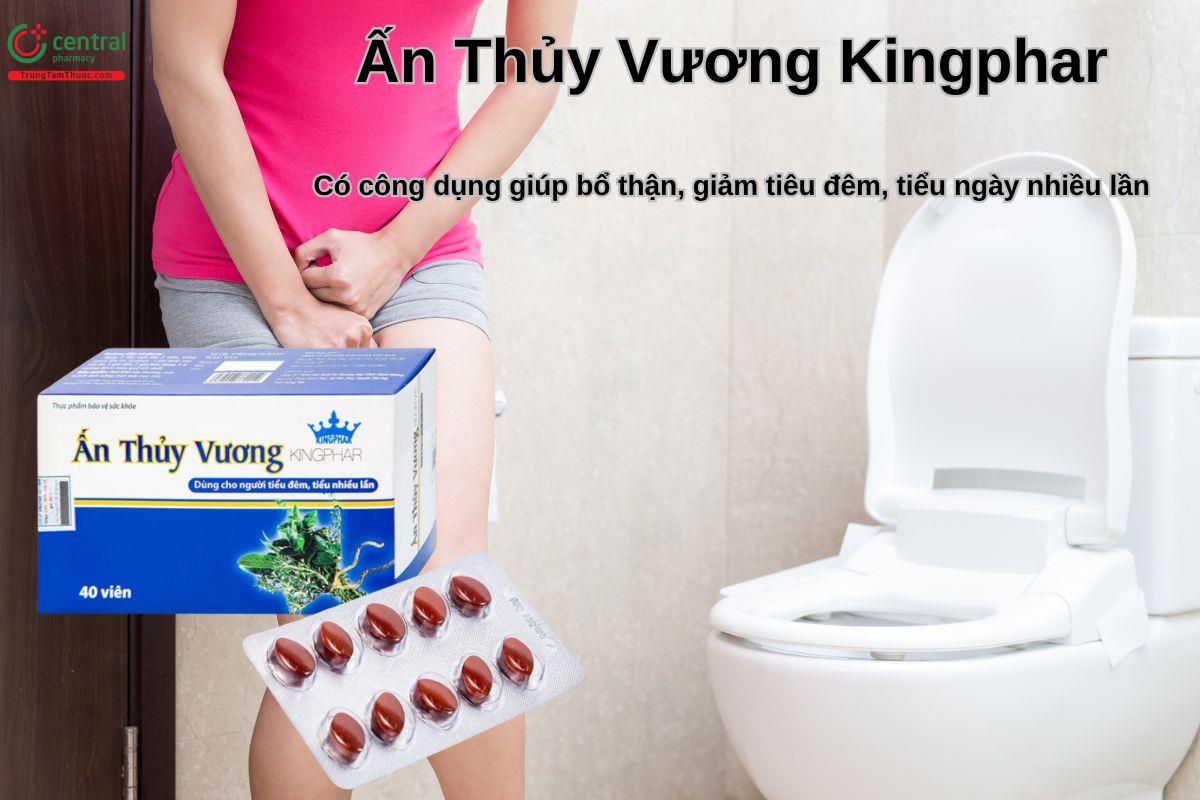 Viên uống Ấn Thủy Vương Kingphar giúp giảm tình trạng tiểu đêm, tiểu không tự chủ