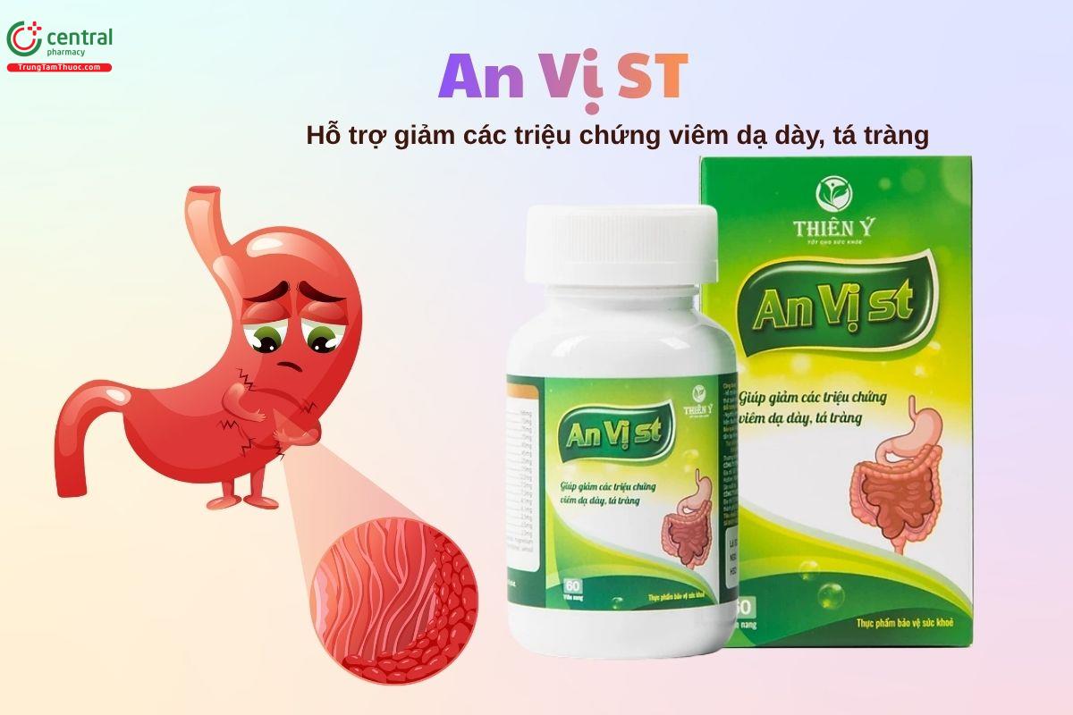An Vị ST hỗ trợ làm giảm các triệu chứng viêm dạ dày, tá tràng