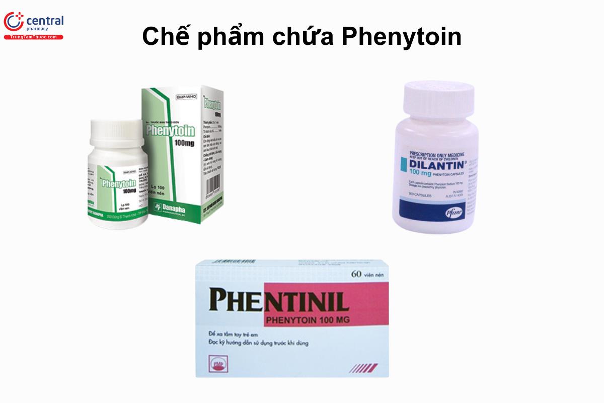 Một số chế phẩm chứa hoạt chất Phenytoin
