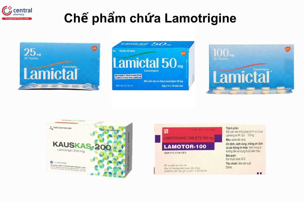 Một số chế phẩm chứa hoạt chất Lamotrigine