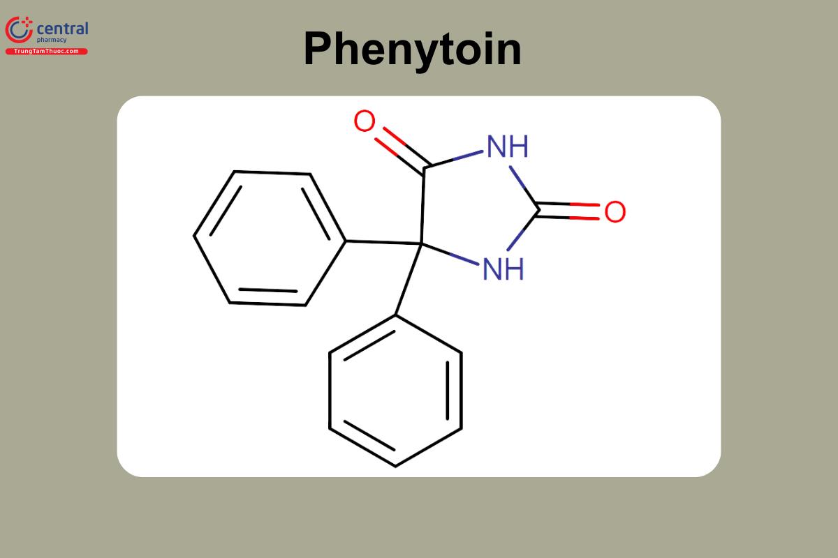 Công thức cấu tạo của Phenytoin