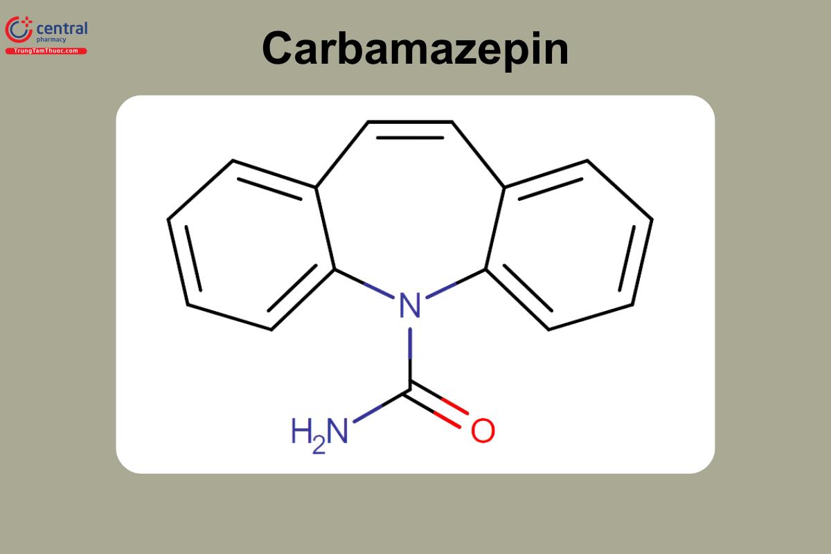 Công thức cấu tạo của Carbamazepin