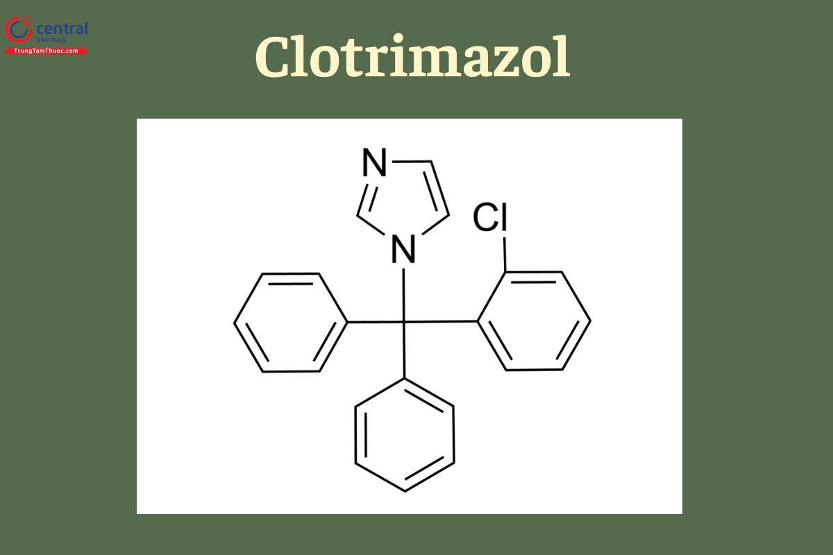 Công thức cấu tạo của Clotrimazol