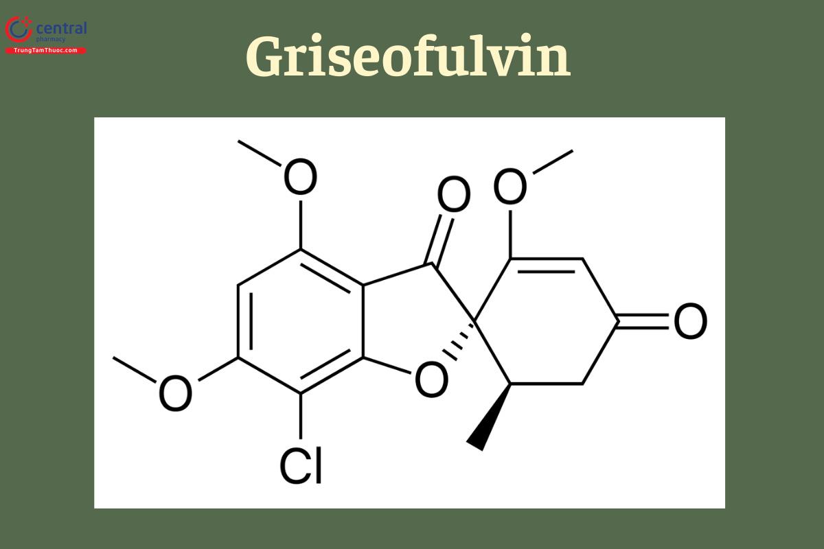 Công thức cấu tạo của Griseofulvin