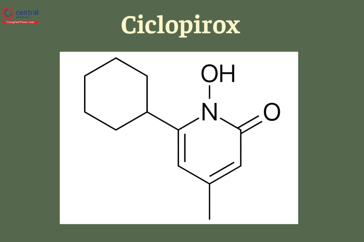Công thức cấu tạo của Ciclopirox