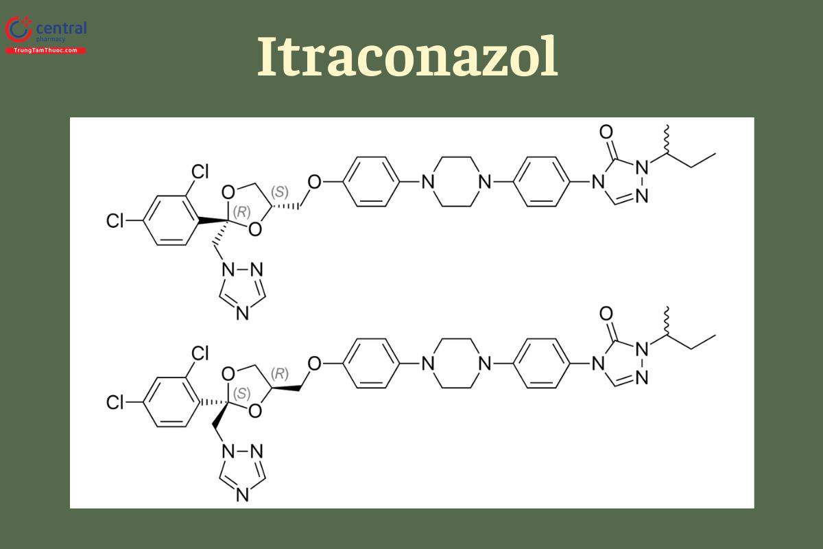 Công thức cấu tạo của Itraconazol