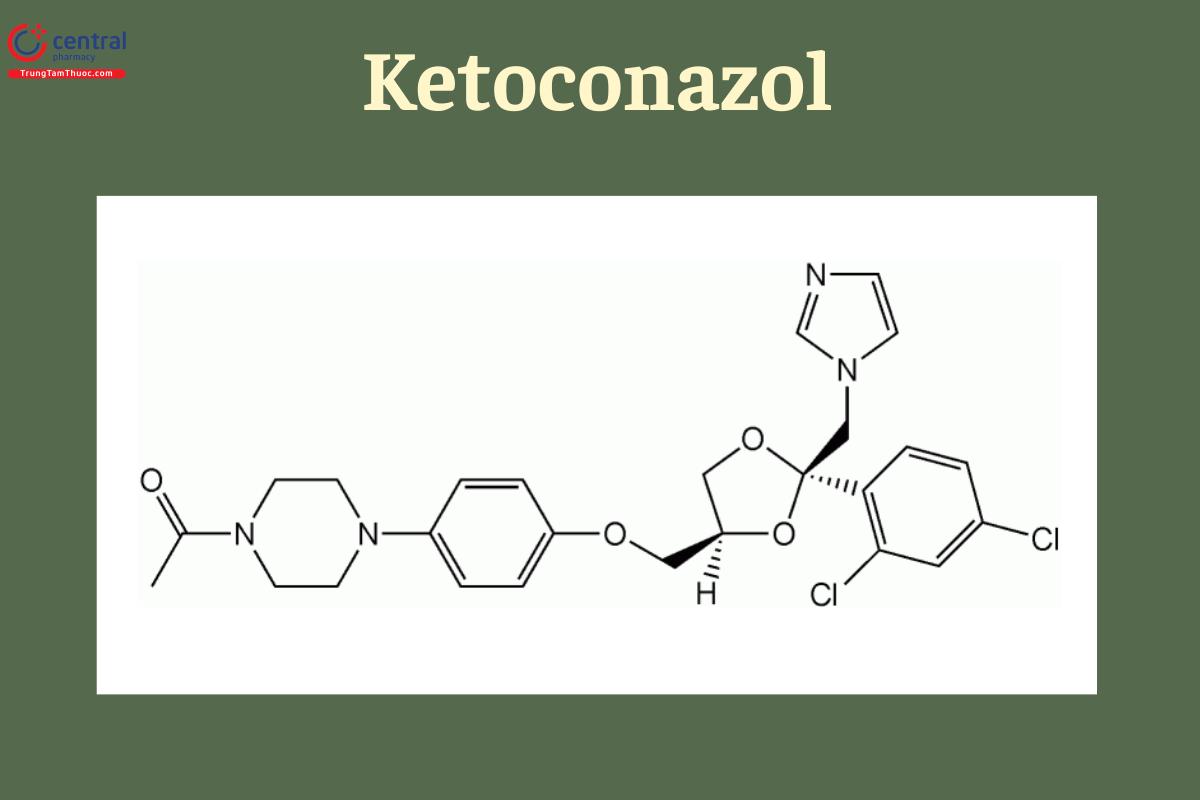 Công thức cấu tạo của Ketoconazol 