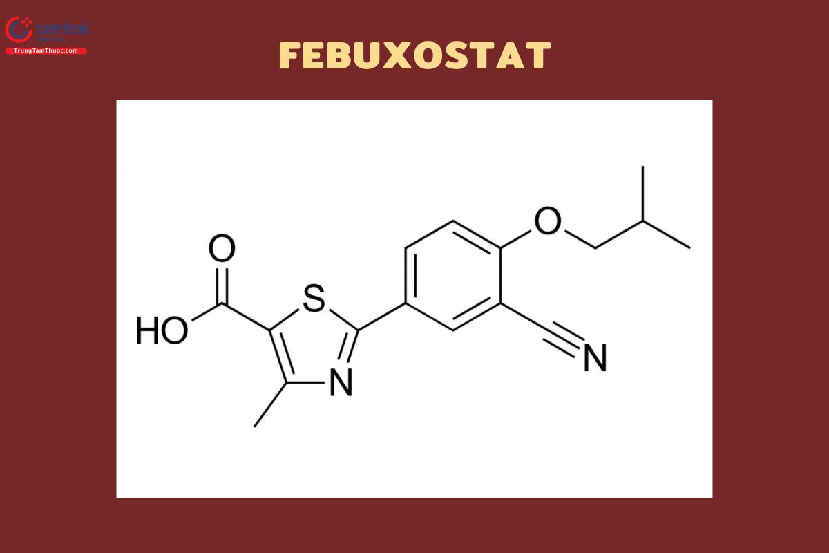 Công thức cấu tạo của Febuxostat