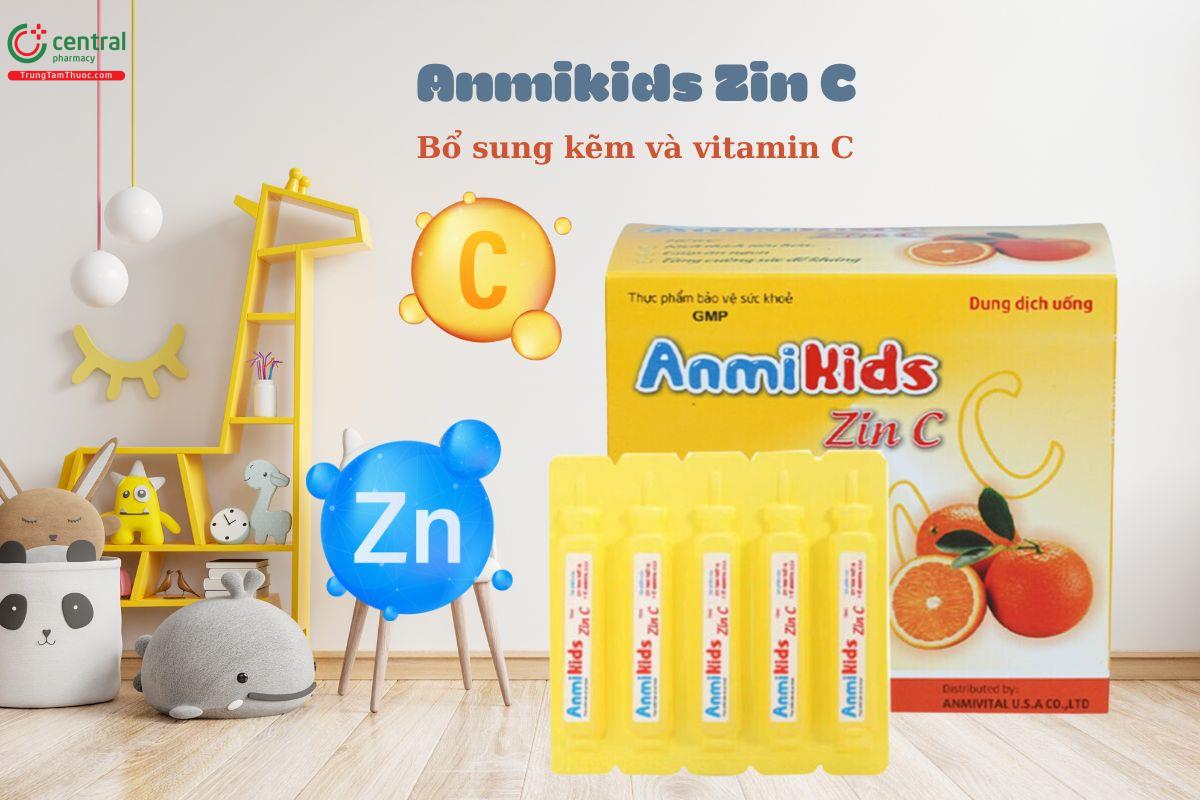 Anmikids Zin C - Bổ sung kẽm và vitamin C, giúp bé ăn ngon, tăng miễn dịch