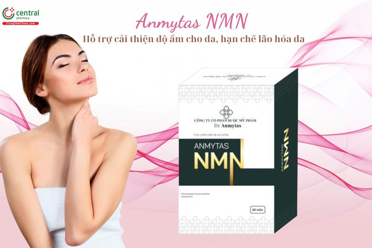 Anmytas NMN - Hỗ trợ cấp ẩm, giảm khô da, nhăn da, chống lão hóa da