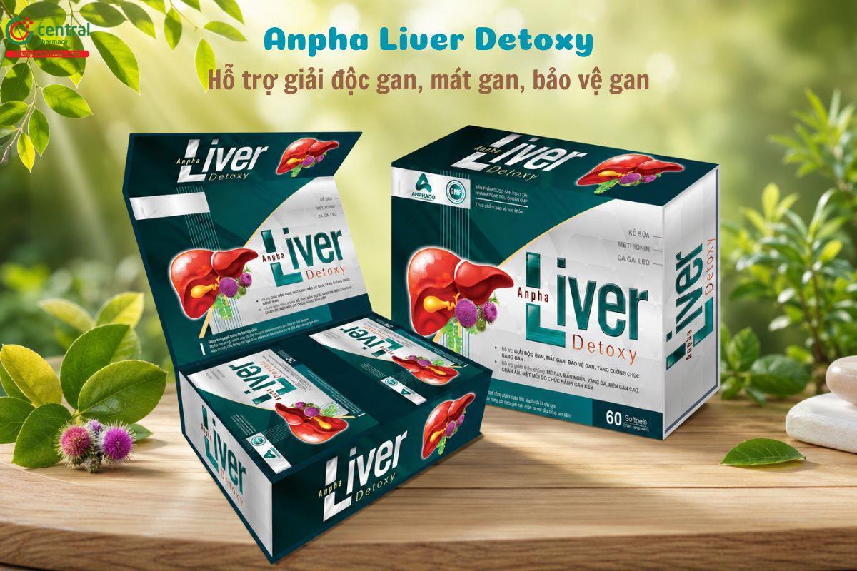 Anpha Liver Detoxy giúp mát gan, giải độc gan, tăng chức năng gan