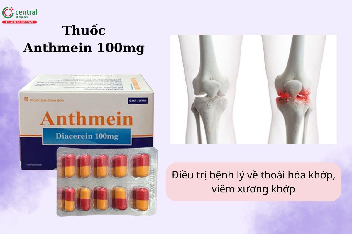 Chỉ định của thuốc Anthmein 100mg