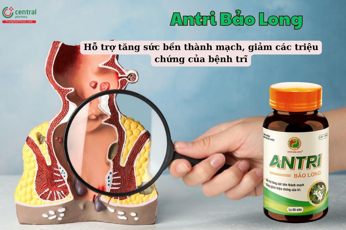 Viên uống Antri Bảo Long giảm các triệu chứng khó chịu do bệnh trĩ gây nên